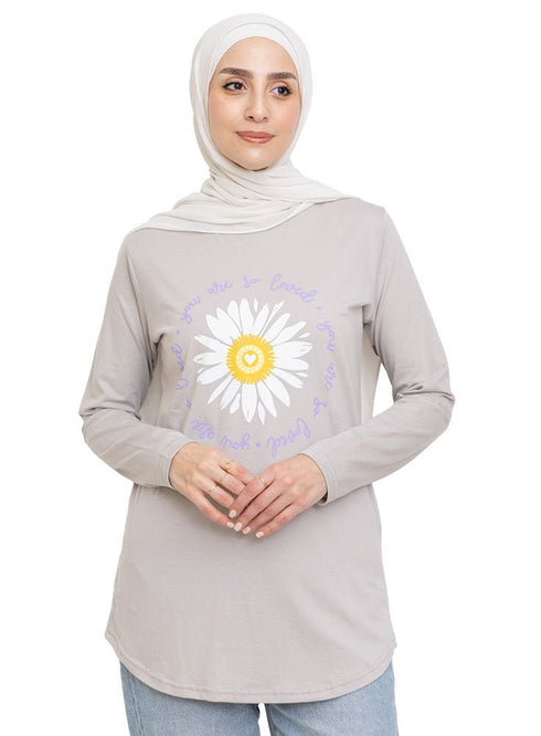 Silver Printed Long - Sleeve Design 22 - Khotwh